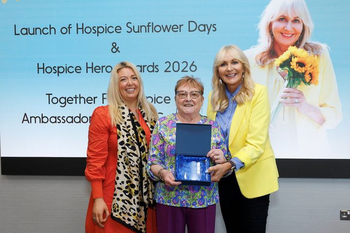 Kathleen honoured for her man years of fundraising for North West Hospice