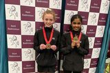 thumbnail: Amira Pender and Hannah Shochan who won Bronze in the Girls Doubles at the Under 13 Gold Event in Kent recently. Amira also took Bronze at the Girls Singles event.