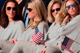thumbnail: Paulina Gretzky (R), the fiancée of USA golfer Dustin Johnson, looks on during the Opening Ceremony of the 41st Ryder Cup at Hazeltine National Golf Course in Chaska, Minnesota, September 29, 2016. / AFP PHOTO / JIM WATSONJIM WATSON/AFP/Getty Images