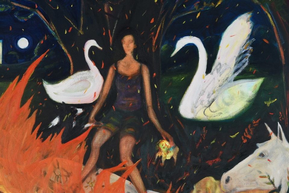 One of the artworks in the Serena Caulfield exhibition.