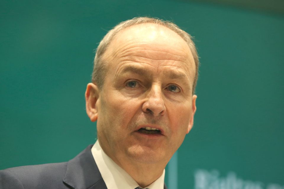 The decision was announced at Government Buildings by Tánaiste Micheál Martin Photo: Stephen Collins/Collins