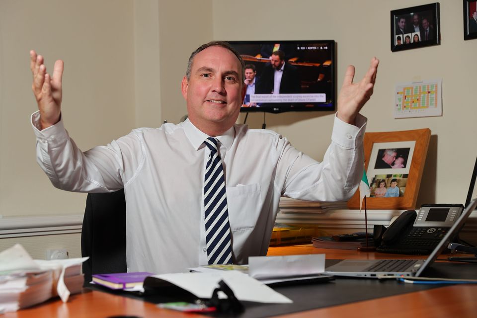 Independent TD Marc MacSharry in his office at Leinster House. Photo: Gerry Mooney