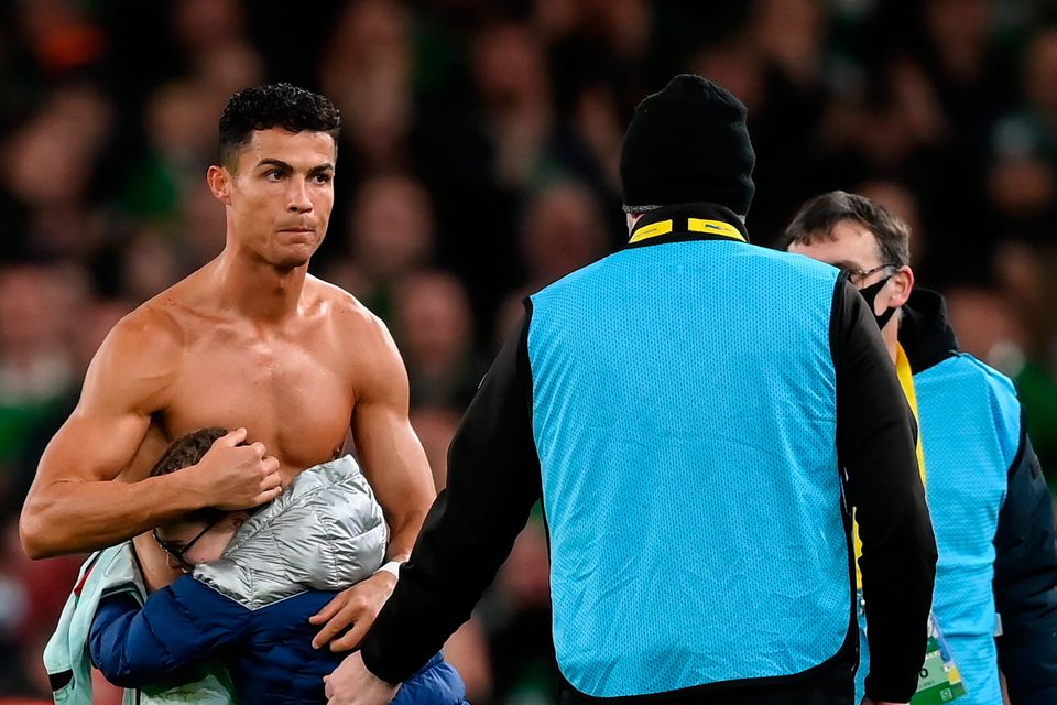 Cristiano Ronaldo shirtless at every World Cup stadium — in one