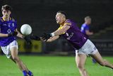 thumbnail: Wicklow's Paddy O'Keane keeps an eye on Wexford's Eoghan Nolan at Chadwicks Wexford Park last weekend.