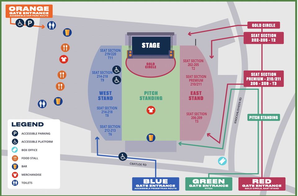 Site map. Photo: Thomond Park