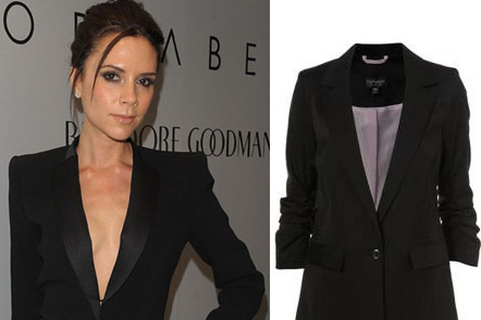 Victoria beckham black on sale blazer