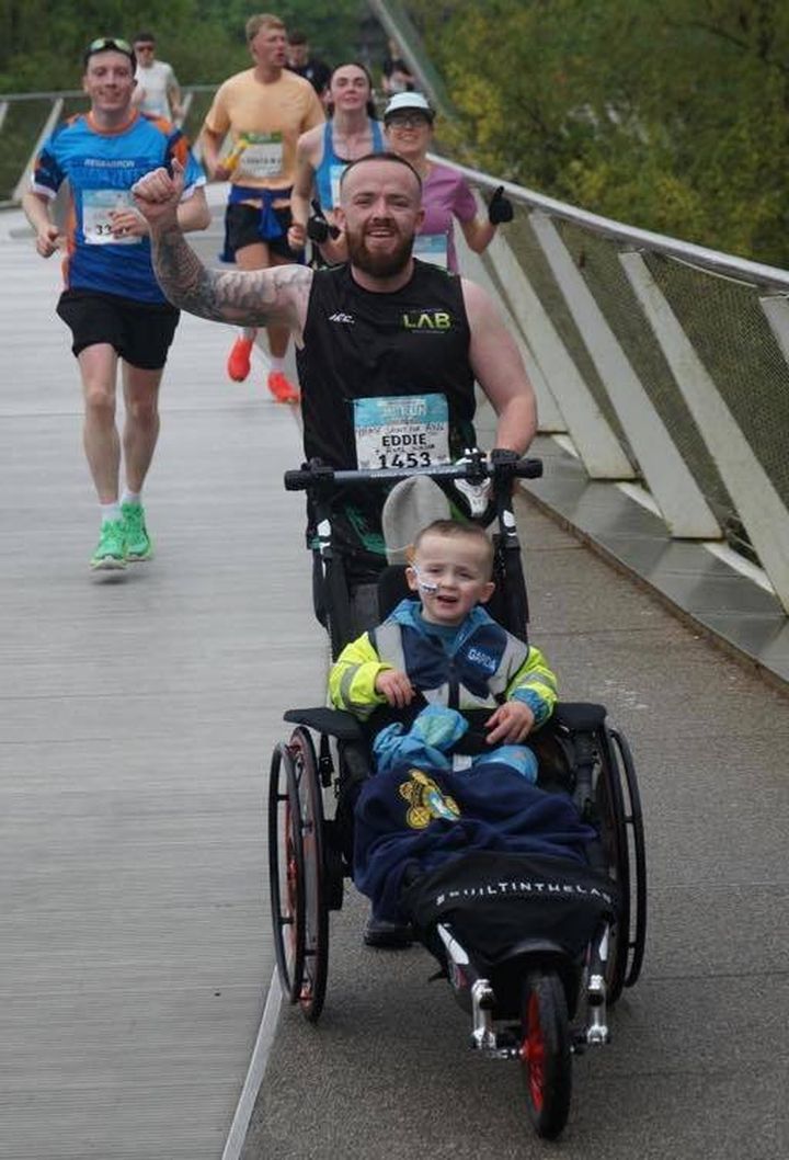 Delight for Kerry father and son as they complete Great Limerick marathon for charity