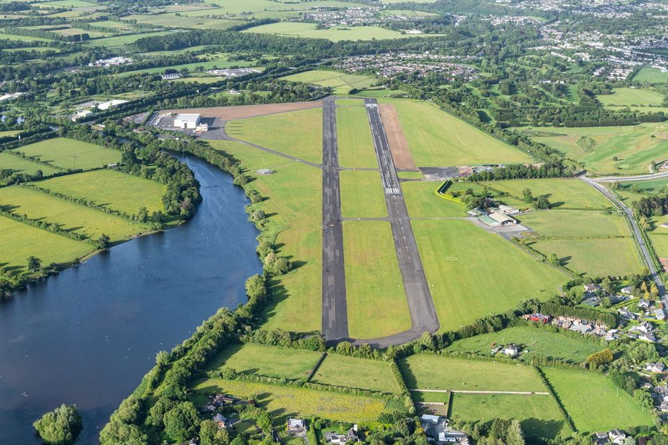 The Weston Airport Runway which lies across the border between Dublin and Kildare