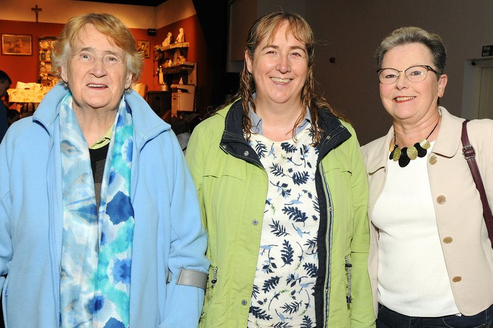 Maisie Dillon, Mary Dillon and Anne Fitzroy were at Coolgreany Drama Group's production of 'The Year of the Hiker' in St Mogue's Hall, Inch.