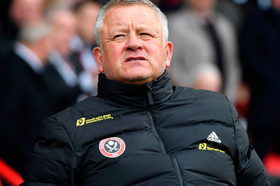 Chris Wilder believes that,for the integrity of the game, the football authorities in England and Europe will want to finish the season. Photo: PA Wire