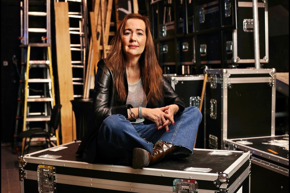 Playwright Marina Carr at The Abbey Theatre. Photo: Steve Humphreys