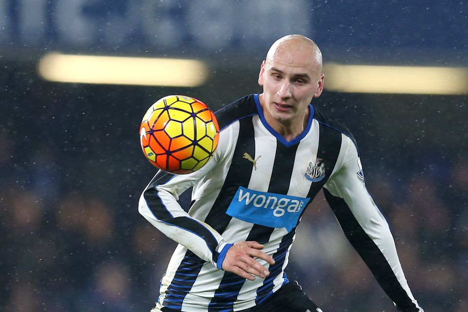 Jonjo Shelvey could captain Newcastle at Stoke in the absence of Fabricio Coloccini