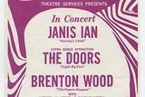 thumbnail: A poster of one of Janis Ian's concerts in 1967 when she was supported by The Doors