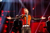 thumbnail: Nicky Byrne on stage in Stockholm