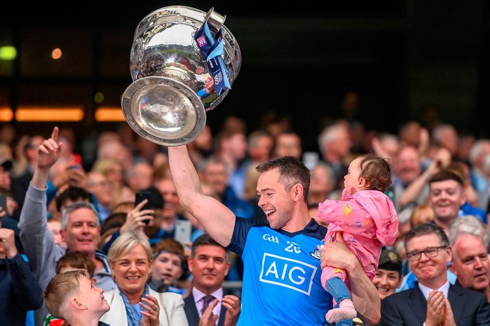 Dublin's Dean Rock lifts the Sam Maguire following his side's victory over Kerry in this year's All-Ireland final. Photo: Sportsfile