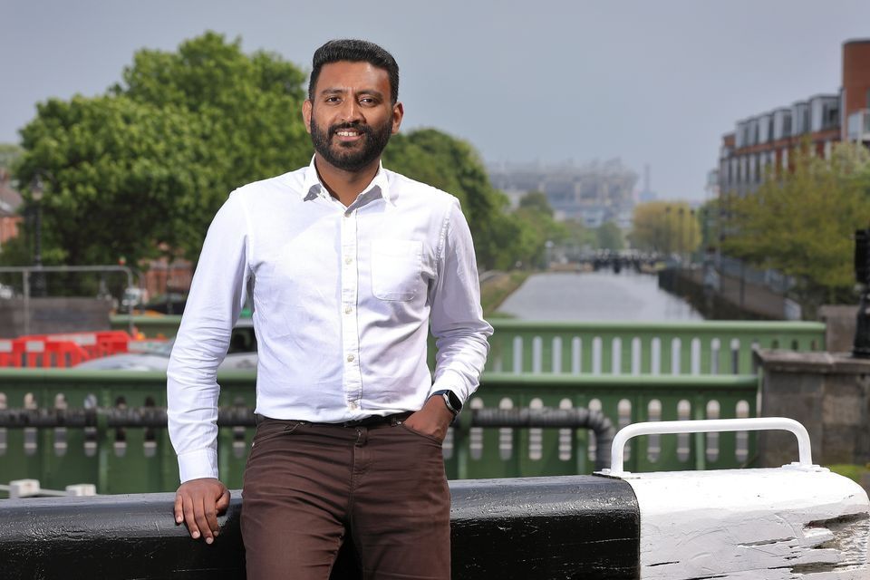 Green Party councillor Feljin Jose photographed on the banks of the Royal Canal. Pic: Frank McGrath