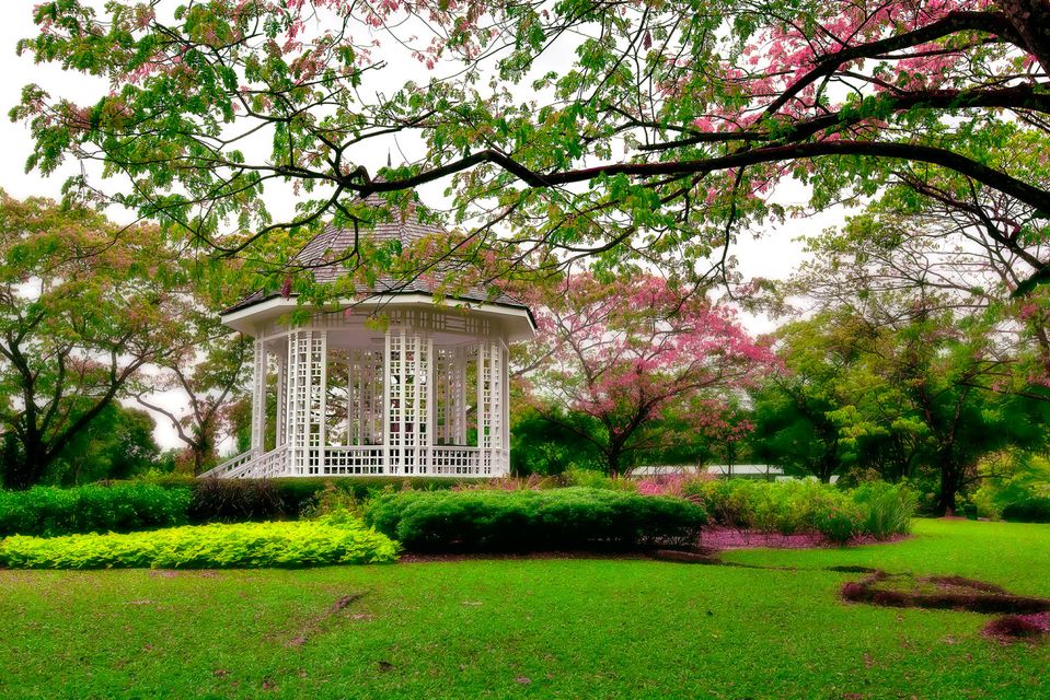 The bandstand in Singapore botanic gardens. Photo: Deposit