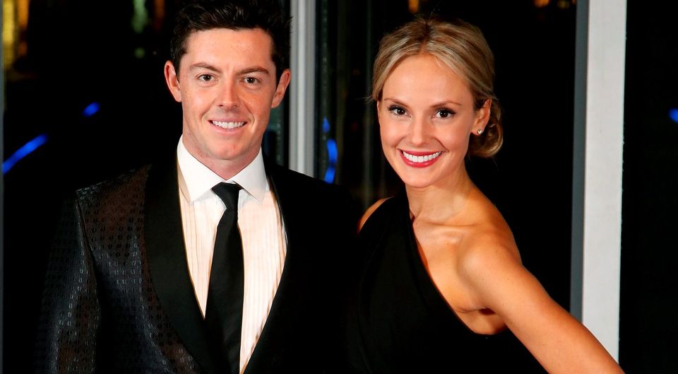 Rory McIlroy and fiancee Erica Stoll Picture: Darren Kidd /Press Eye