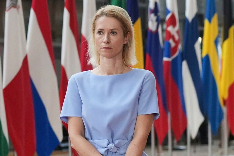 European Union foreign policy chief Kaja Kallas in Brussels yesterday. Photo: AP