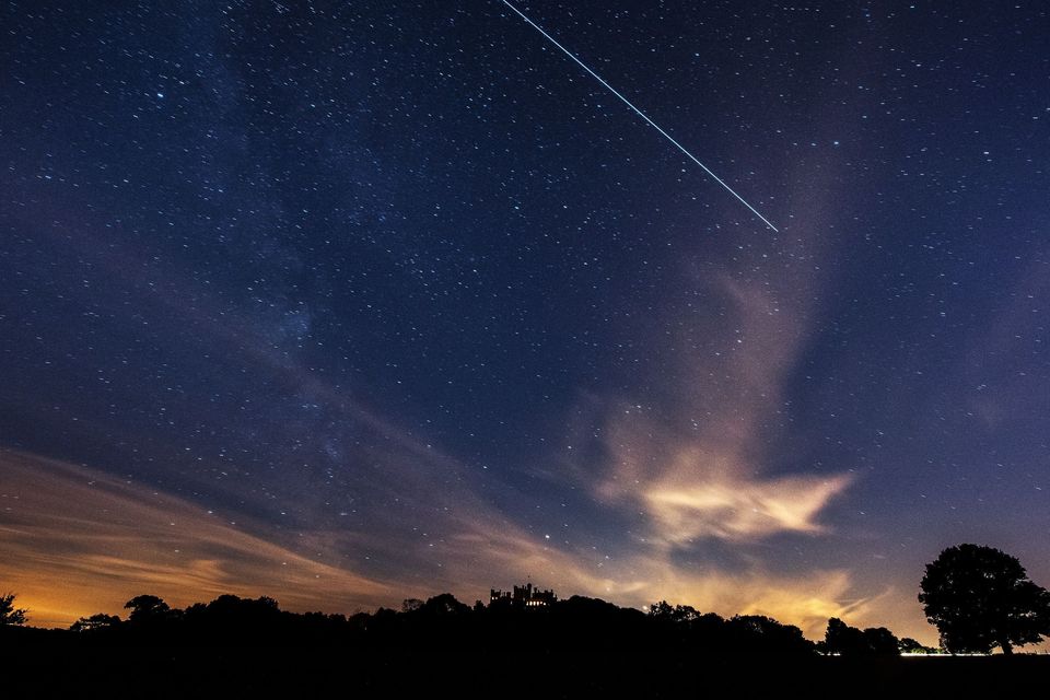 The International Space Station passing over Belvoir Castle, Leicestershire (Neil Squires/PA)
