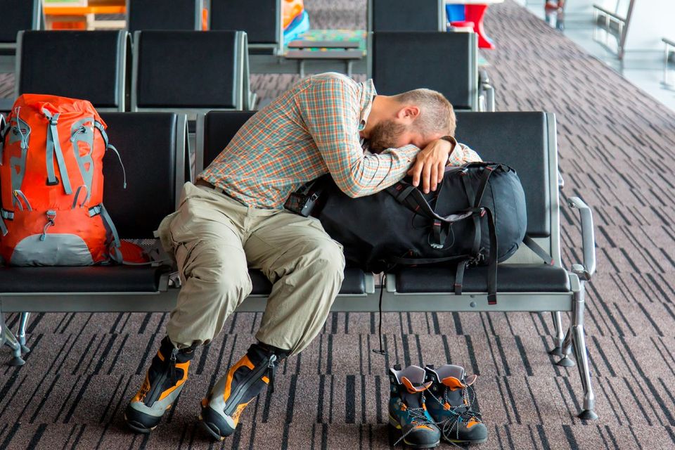 A tired passenger. Photo: Deposit