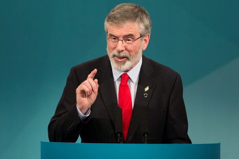 Sinn Fein President Gerry Adams