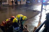 thumbnail: An image from a video shared by Cork City Council of their crews working on flooding in Blackpool, just north of the city