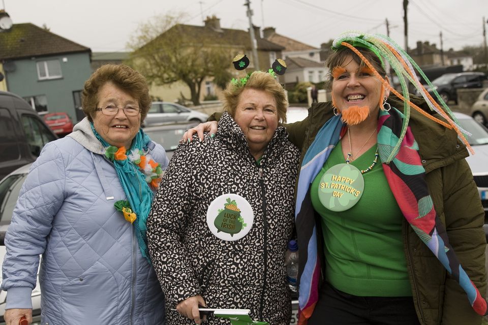 Doereen Forde, Madge Molloy and Miriam Molloy at the Arklow parade.
