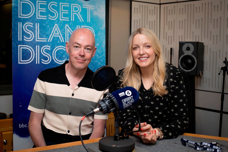 John Boyne with 'Desert Island Discs' host Lauren Laverne. Photo: PA