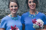 thumbnail: The bridesmaids for Lynne and Barry's wedding