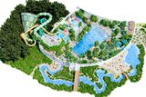 thumbnail: An aerial cutaway of the Subtropical Swimming Paradise at Center Parcs in Longford