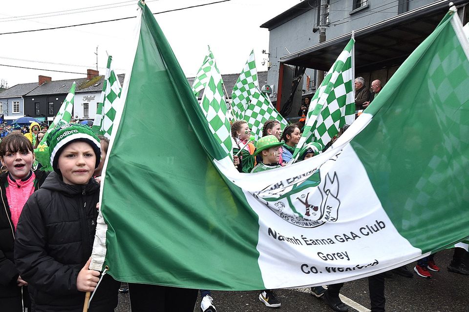 Naomh Eanna in the St Patrick's Day parade in Gorey. Pic: JIm Campbell