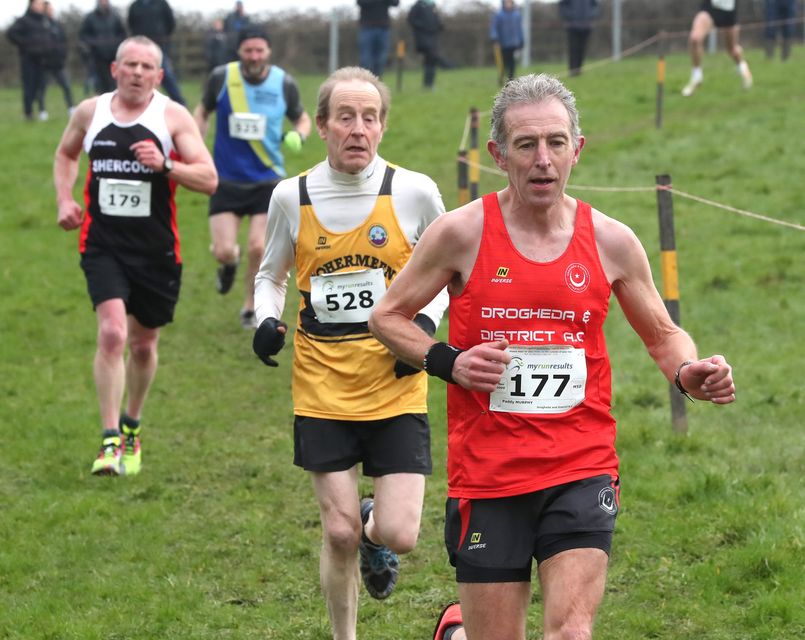 Paddy Murphy leads a group at Sunday’s Rás na hÉireann. 