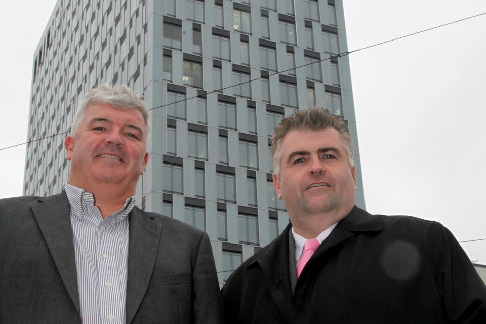 Growth: Berlin-based Irish developer Adrian O’Sullivan with his Irish-based partner John Hickie
