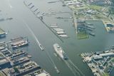 thumbnail: A cruise ship enters Amsterdam's harbour. Photo: Getty