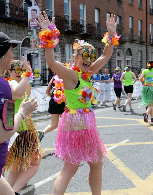 A runner at the start