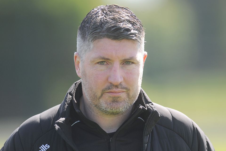 Quay Celtic manager Johnny Winters guided his team to victory over Glenmuir United in Sunday's NEFL Premier Division derby duel at Clancy Park. Picture: Aidan Dullaghan/Newspics