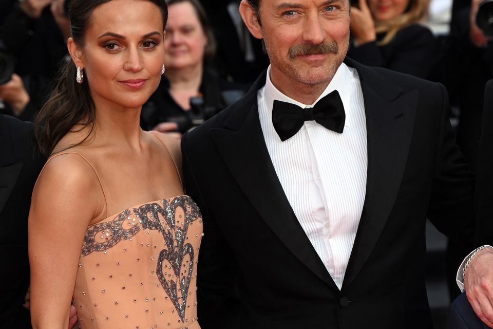 Alicia Vikander and Jude Law attending the Firebrand premiere, during the 76th Cannes Film Festival in Cannes, France. (Doug Peters/PA)