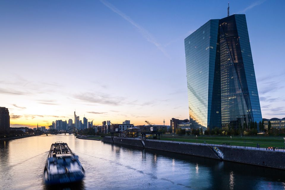 European Central Bank headquarters in Frankfurt, Germany