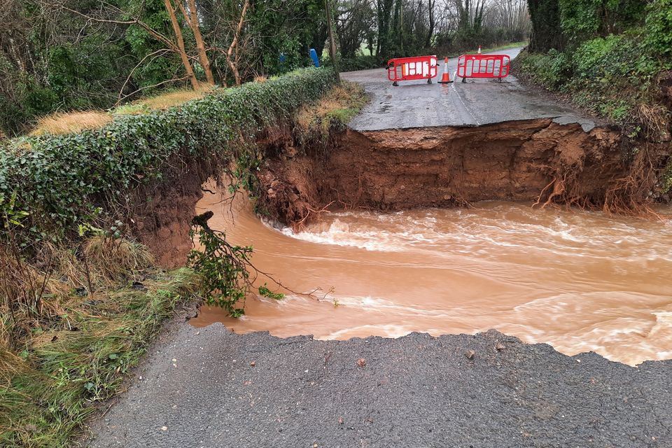 The bridge in Little Cullenstown was washed away.