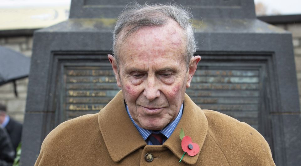 The Earl of Meath who laid a wreath at the Armistice day of remembrance in Bray today
Picture by Fergal Phillips