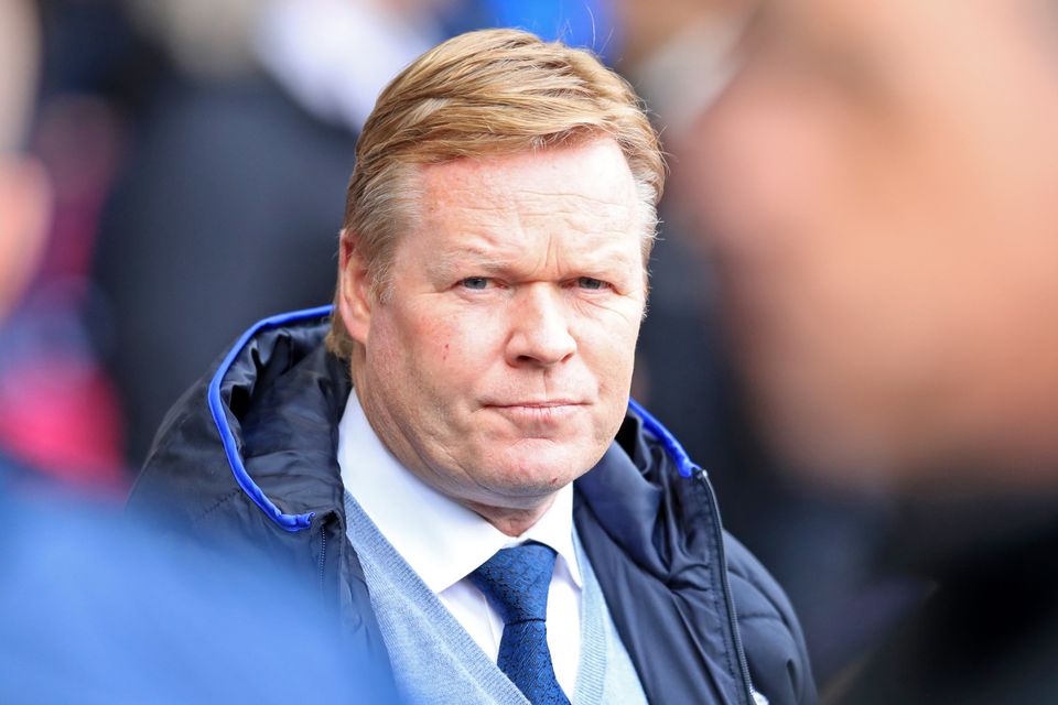 Everton manager Ronald Koeman is under pressure after a home defeat to Burnley
