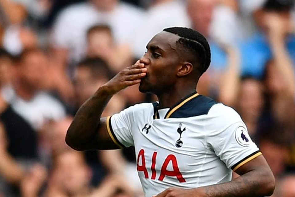 Tottenham's Danny Rose struck the equaliser against Liverpool in yesterday's lunchtime Premier League match. Photo: Dylan Martinez