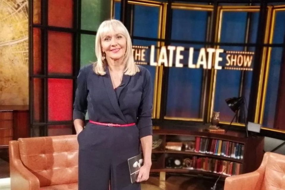 Miriam O'Callaghan during her one-off stint hosting the Late Late Show when Ryan Tubridy fell ill during the pandemic. Photo: RTÉ