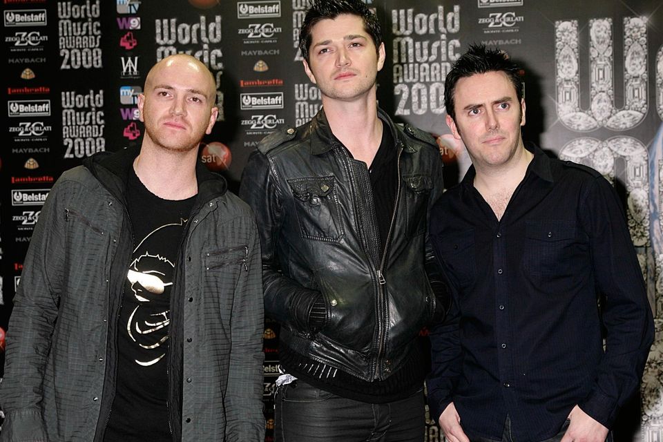 Mark Sheehan, Danny O'Donaghue and Glen Power of The Script