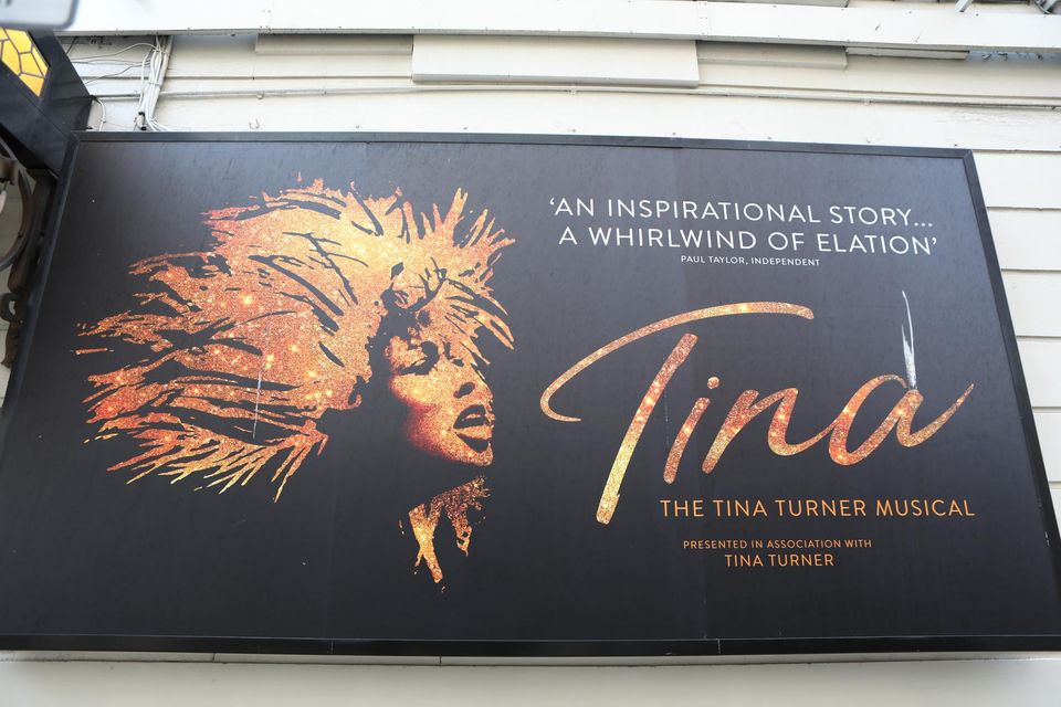 The Aldwych Theatre showing posters from the production Tina Turner in London (Luciana Guerra/PA Wire)