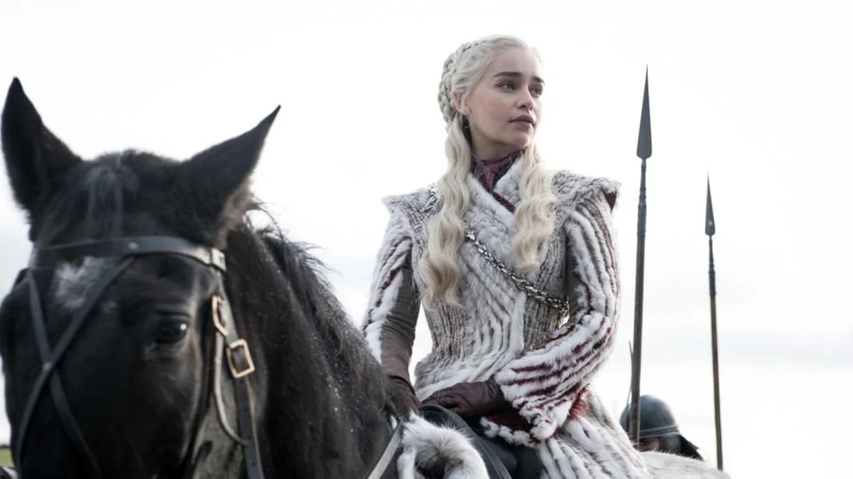 Emilia Clarke as Daenerys Targaryene in Game of Thrones