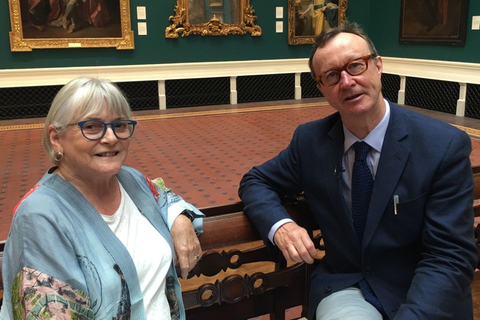 House of Art: Síghle Bhreathnach Lynch, former curator at the National 
Gallery of Ireland, and presenter Mick O'Dea
