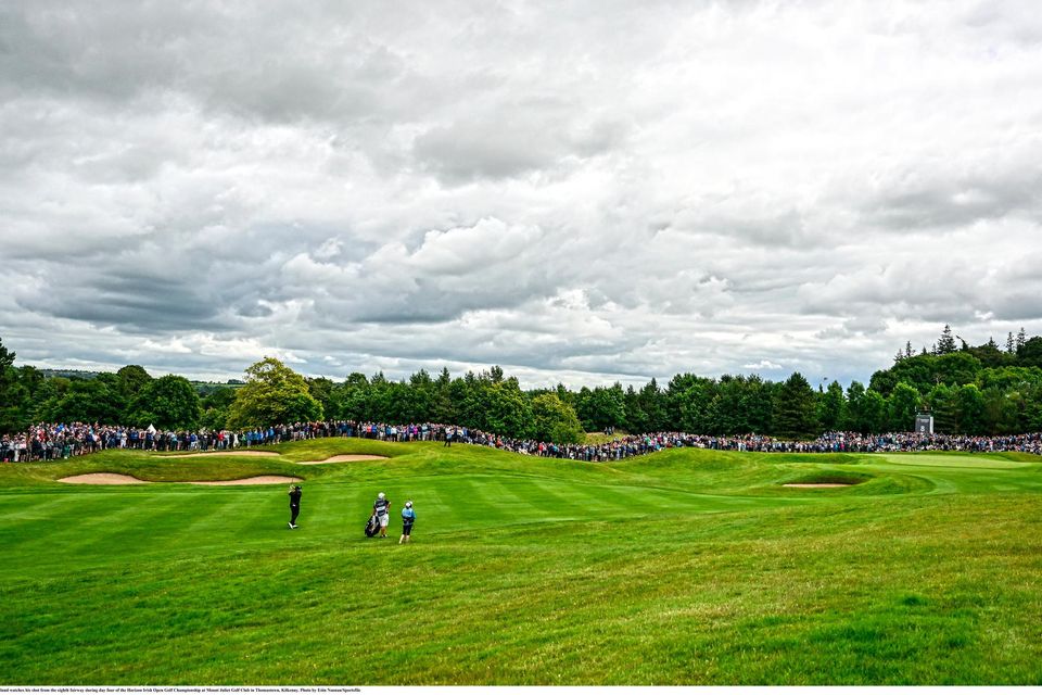 General view of the Irish Open at Mount Julie last week. A number of people who put their homes in Kilkenny up for rent during the tournament did not receive any interest. Photo: Sportsfile