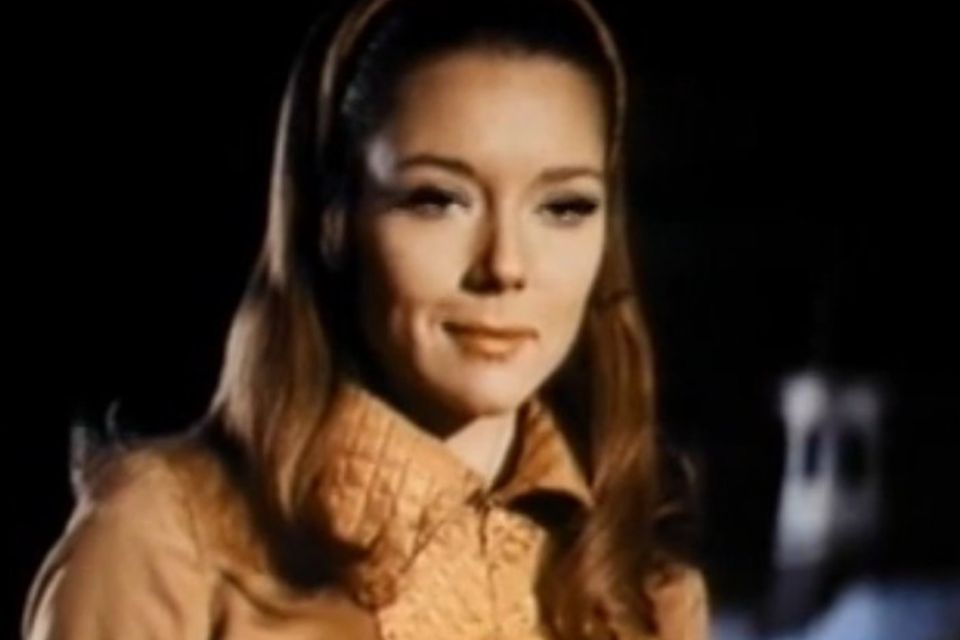 Diana Rigg as she appeared in On Her Majesty’s Secret Service